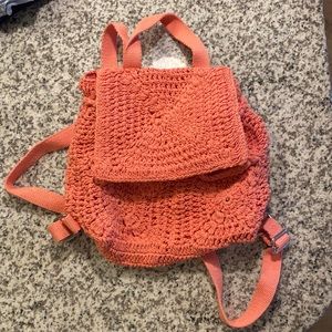 Wild Fable Coral Knit Backpack Purse